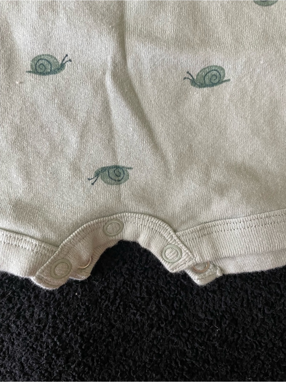 Carters newborn Expert Crawler Snail Print One-Piece Bodysuit Green spring - Picture 3 of 4